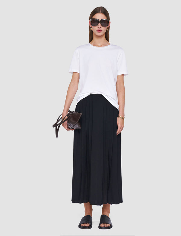 Joseph Cotton Silk Jersey T-Shirt White