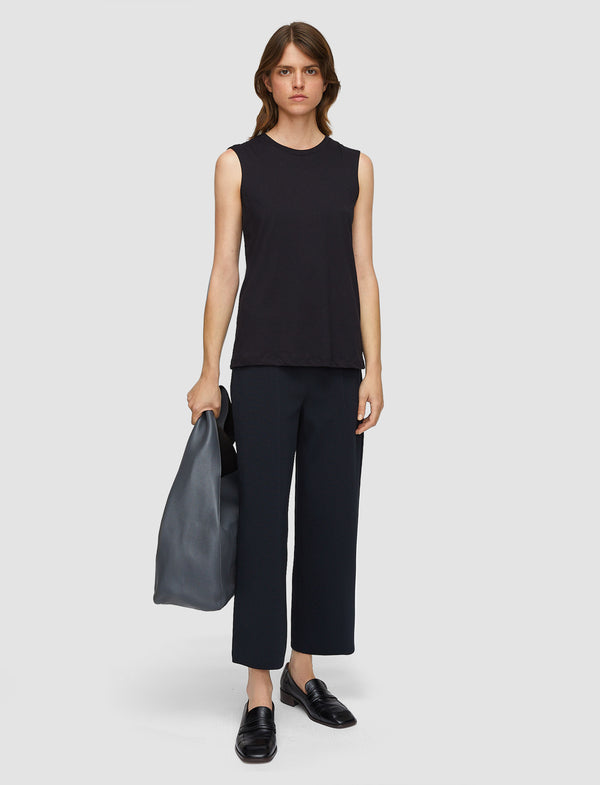 Joseph Cotton Silk Jersey Tank Top Black