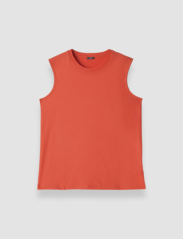 joseph Cotton Silk Jersey Tank Top Sundown