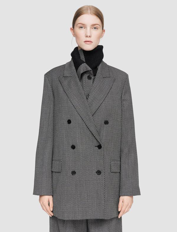 Joseph Cravate Wool Chapone Jacket Ivory/Black