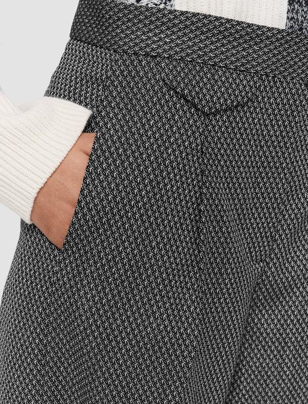 Joseph Cravate Wool Flocon Trousers Ivory/Black