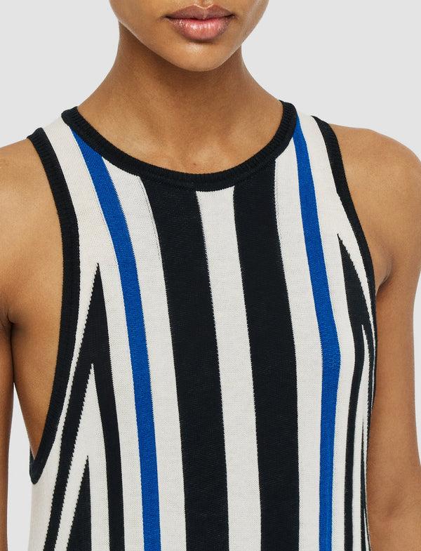 Joseph Cretto Jacquard Knitted Dress Ivory Combo