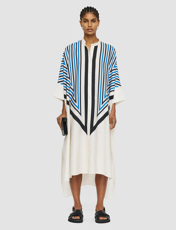 Joseph Cretto Print Dania Dress Navy Combo