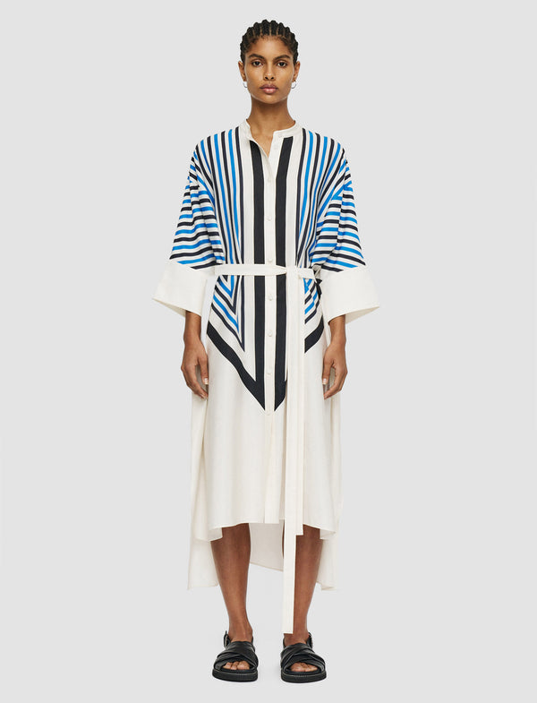 Joseph Cretto Print Dania Dress Navy Combo