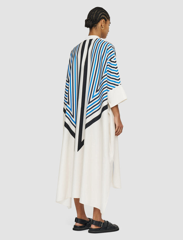 Joseph Cretto Print Dania Dress Navy Combo