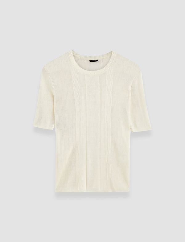 joseph Crisp Rayon Top Ivory