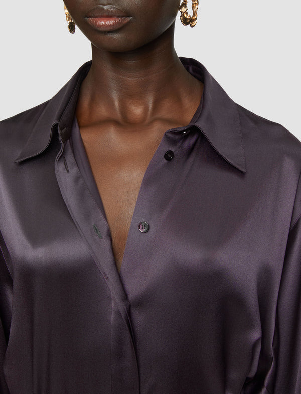 Joseph Cyprien Silk Satin Dress Aurora