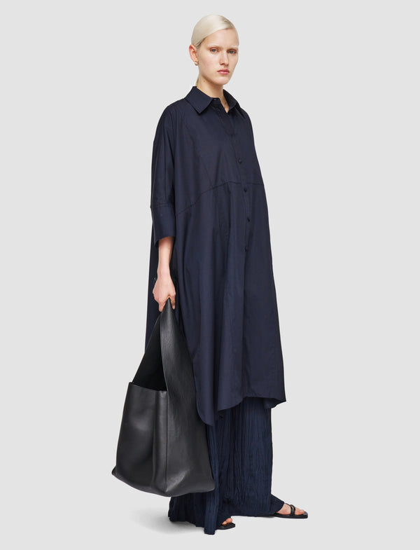 Joseph Dania Poplin Cotton Dress Navy