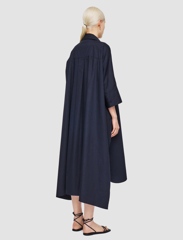 Joseph Dania Poplin Cotton Dress Navy