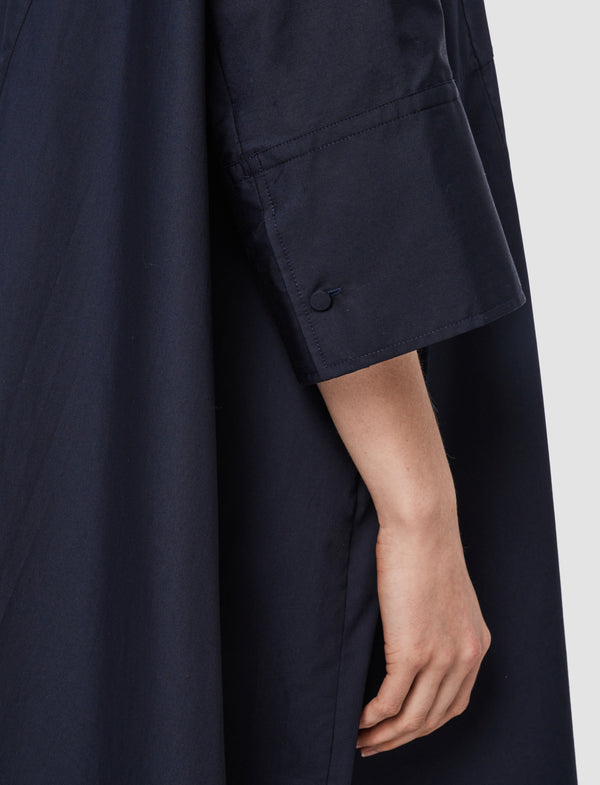 Joseph Dania Poplin Cotton Dress Navy