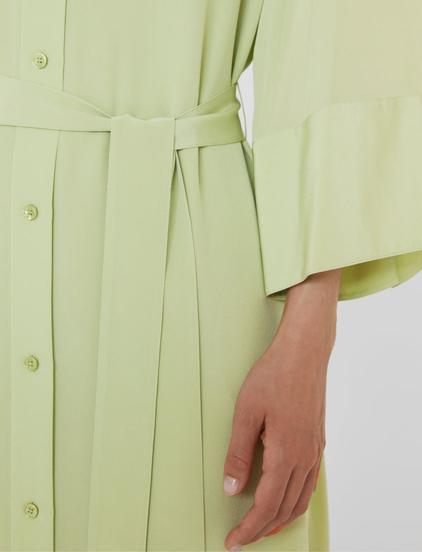 Joseph Darius Crepe De Soie Silk Dress Matcha