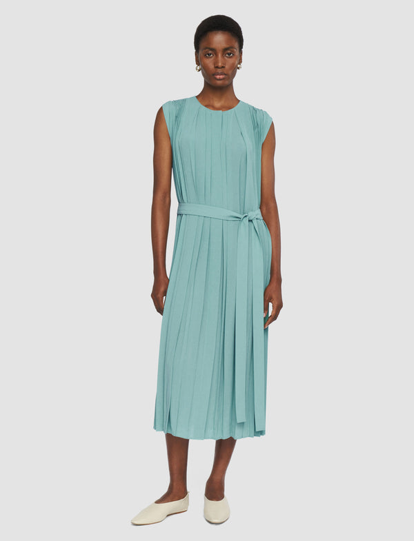 Joseph Davide Airy Plissé Dress Lagoon