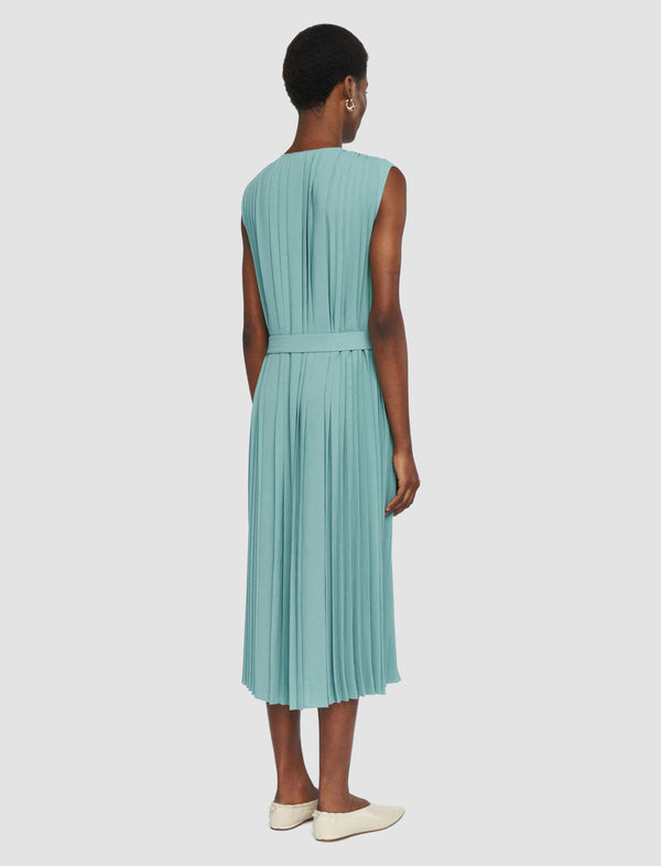 Joseph Davide Airy Plissé Dress Lagoon