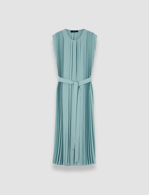 joseph Davide Airy Plissé Dress Lagoon