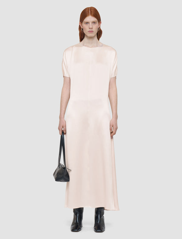Joseph Daviel Silk Satin Dress Rose