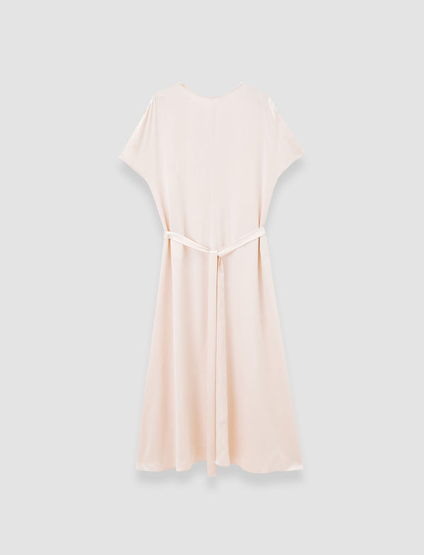 joseph Daviel Silk Satin Dress Rose