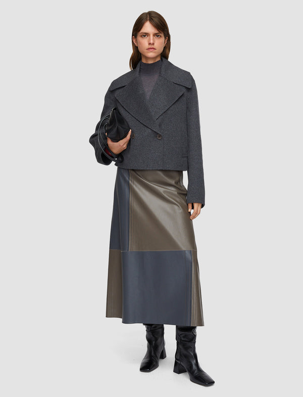 Joseph Delano Double Face Cashmere Jacket Smoke