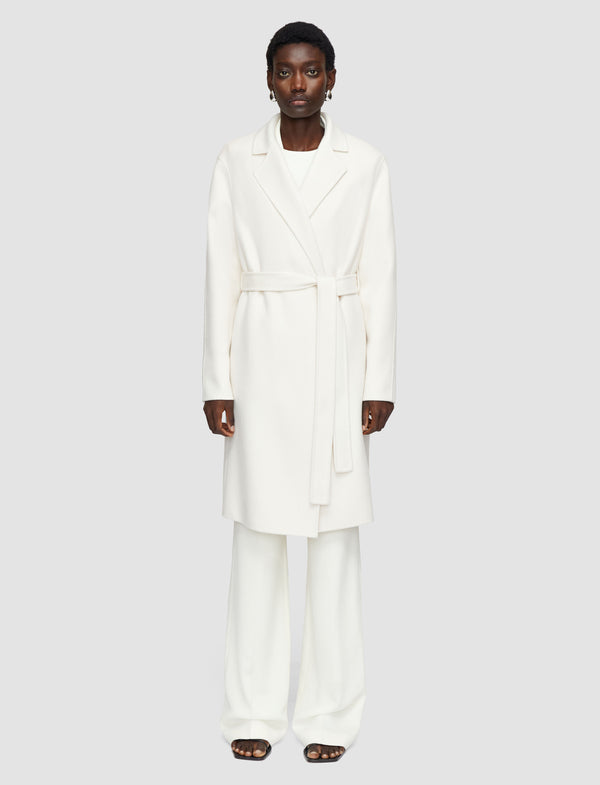 Joseph Double Face Cashmere Cenda Long Coat Ivory