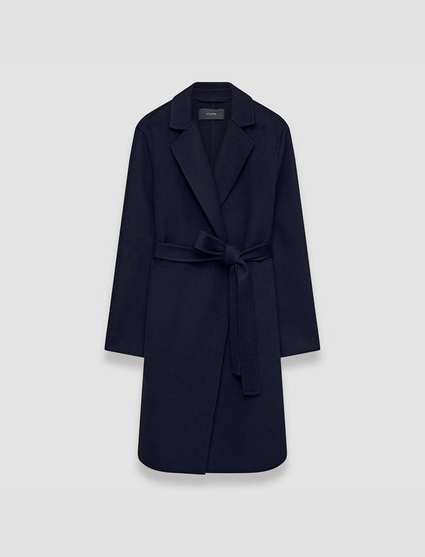 joseph Double Face Cashmere Cenda Long Coat Navy