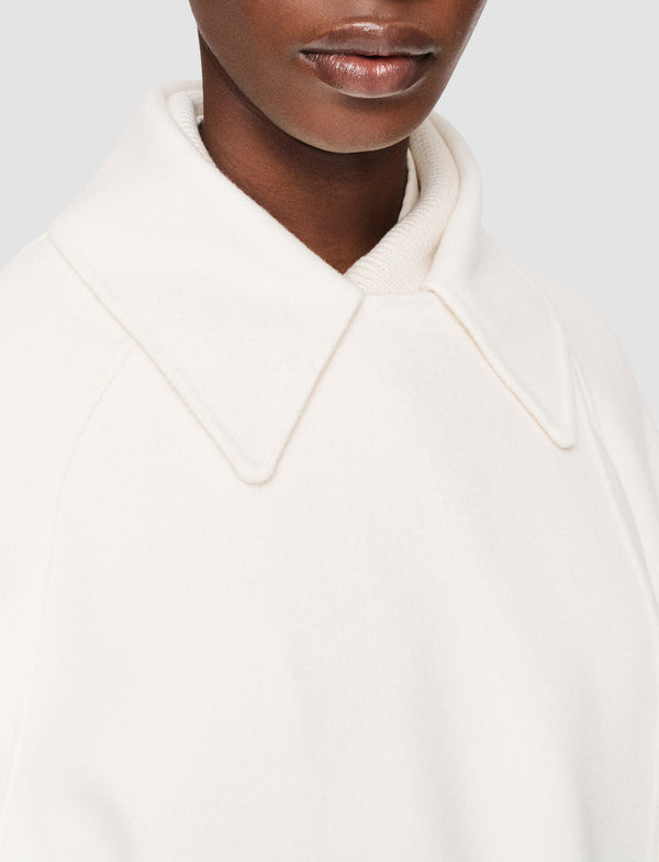 Joseph Double Face Cashmere Navarre Coat Ivory