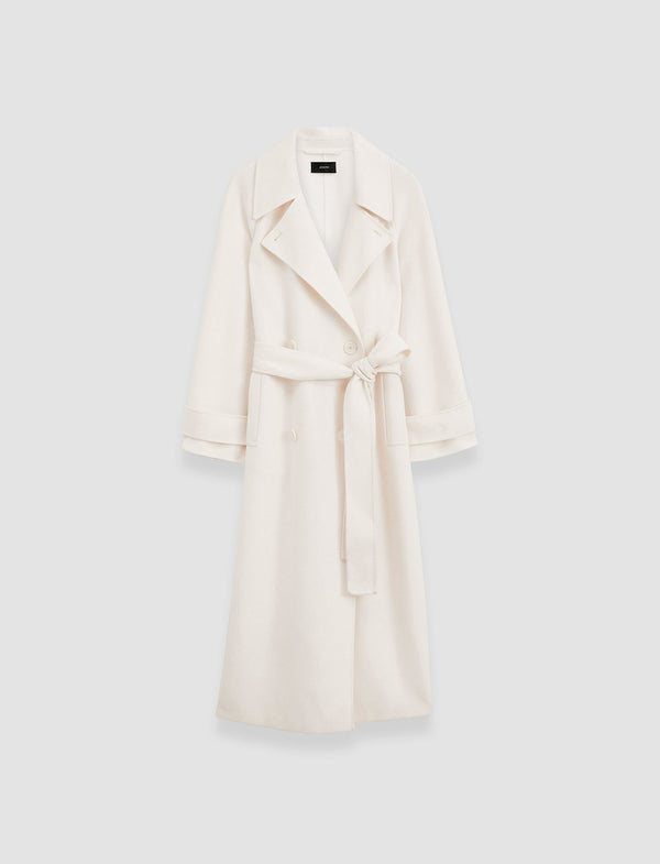 joseph Double Face Cashmere Navarre Coat Ivory