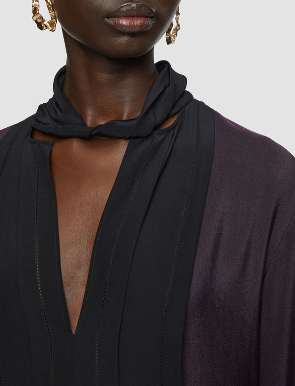 Joseph Duris Evening Silk Blend Dress Aurora