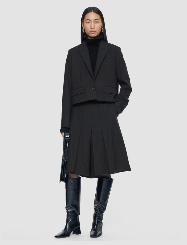 Joseph Elia Flannel Wool Jacket Dark Smoke