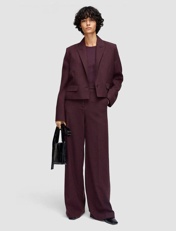 Joseph Elia Flannel Wool Jacket Maraschino