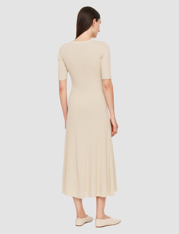 Joseph Fine Merino Rib Dress Quail