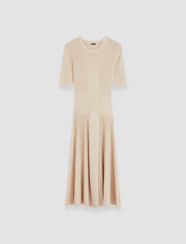 joseph Fine Merino Rib Dress Quail
