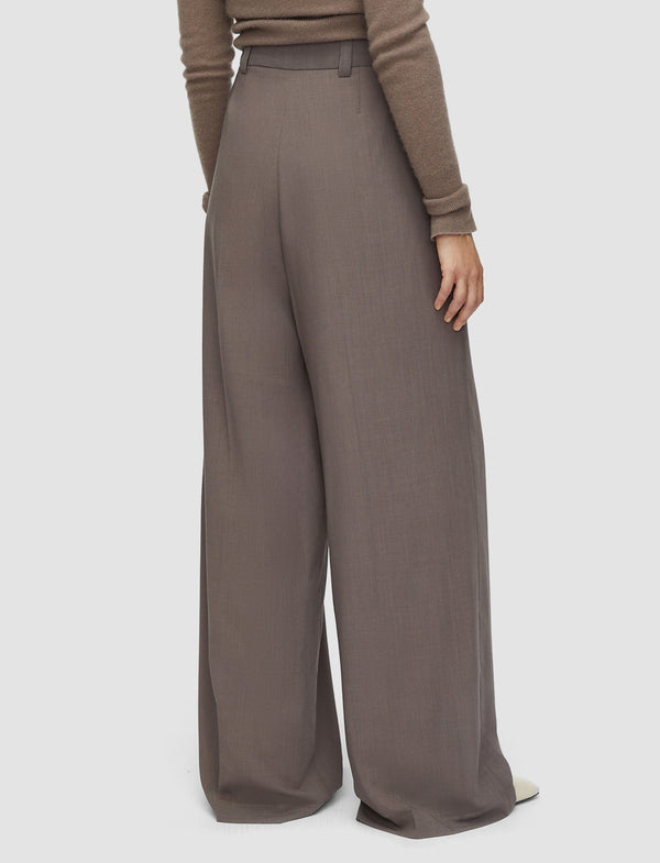 Joseph Forest Fine Wool Trousers Mushroom