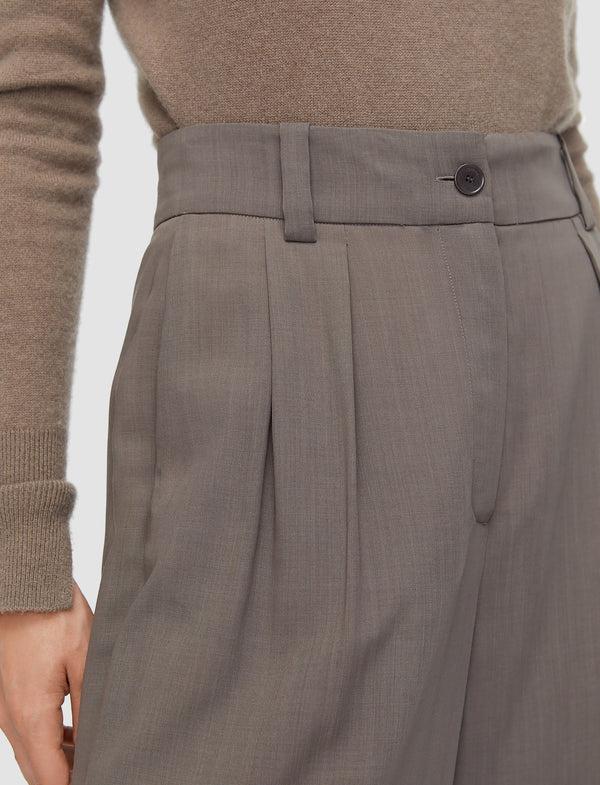 Joseph Forest Fine Wool Trousers Mushroom