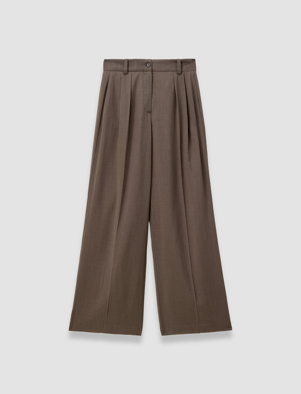 joseph Forest Fine Wool Trousers Mushroom