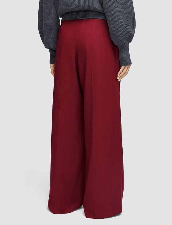 Joseph Forest Fine Wool Trousers Ruby