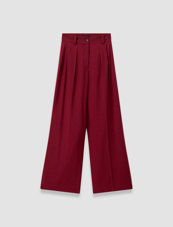 joseph Forest Fine Wool Trousers Ruby