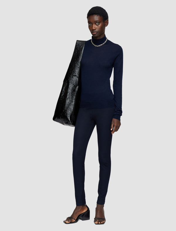 Joseph Gabardine Stretch Leggings Navy