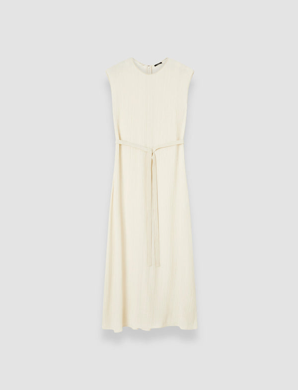 joseph Garnier Pleat Jacquard Dress Seashell