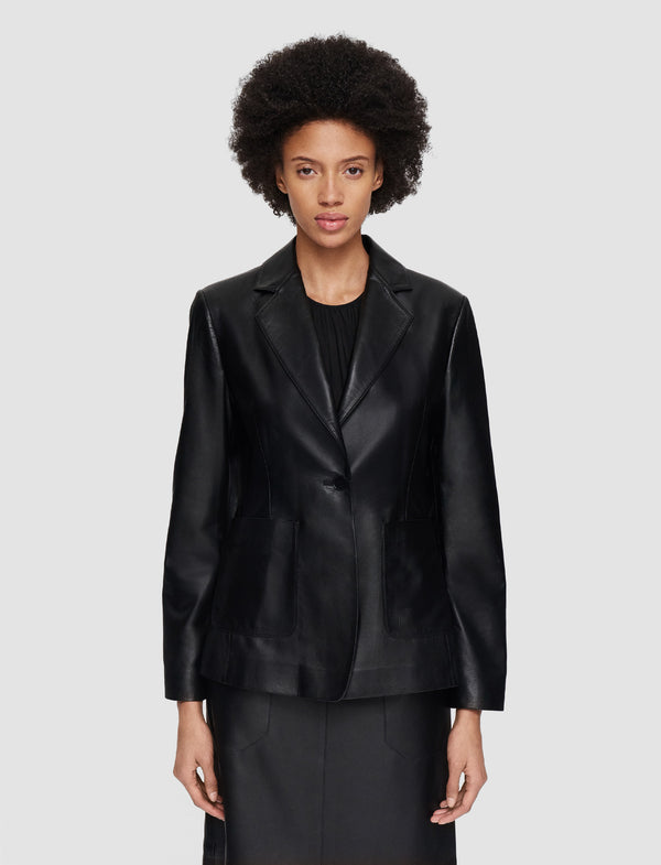 Joseph Glenview Nappa Leather Jacket Black