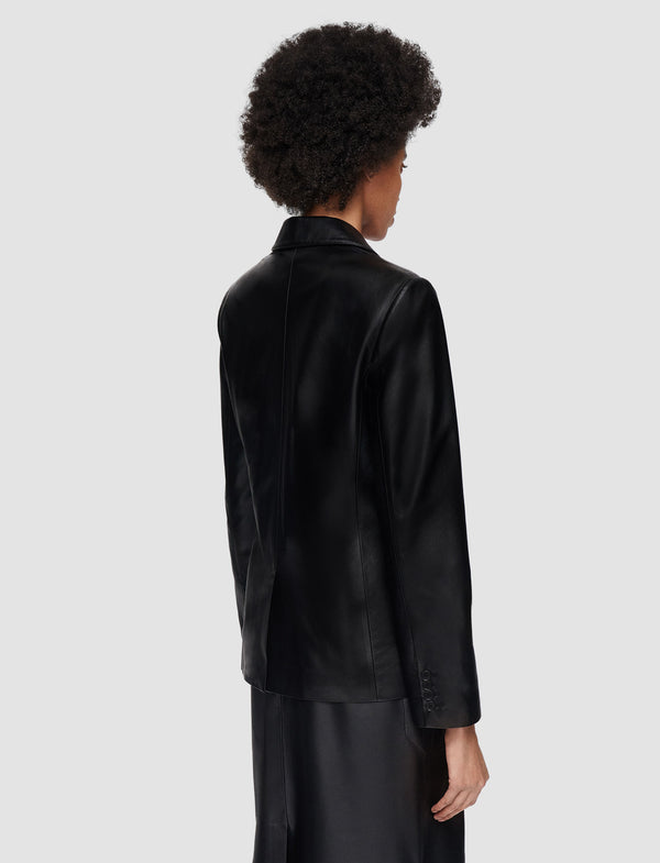 Joseph Glenview Nappa Leather Jacket Black