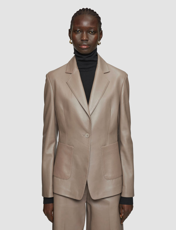 Joseph Glenview Nappa Leather Jacket Escargot