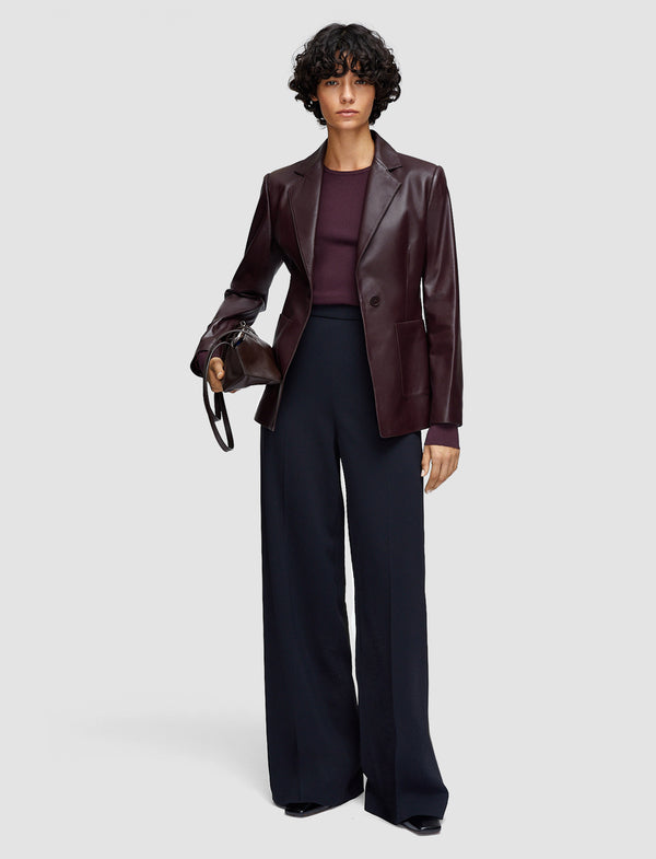 Joseph Glenview Nappa Leather Jacket Maraschino