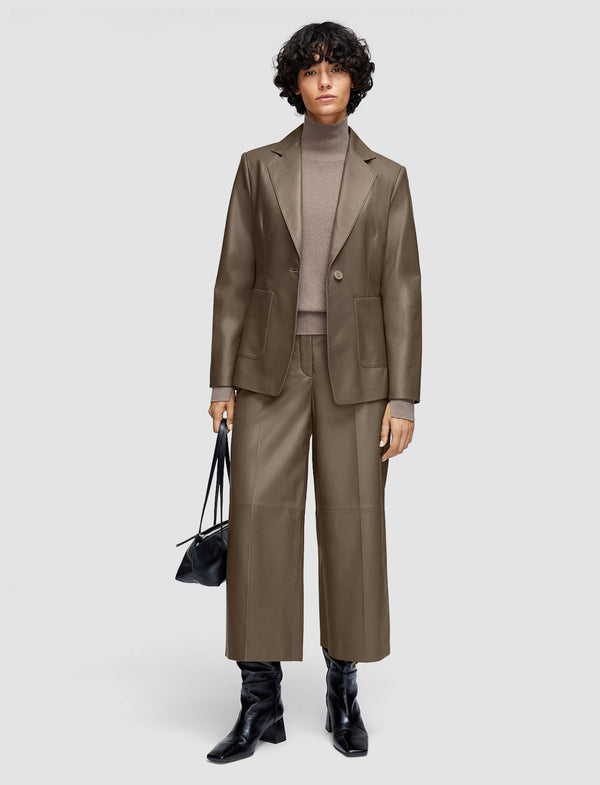 Joseph Glenview Nappa Leather Jacket Mushroom