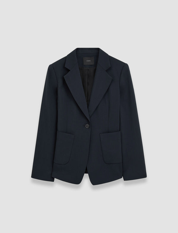 joseph Glenview Tailoring Wool Stretch Jacket Navy