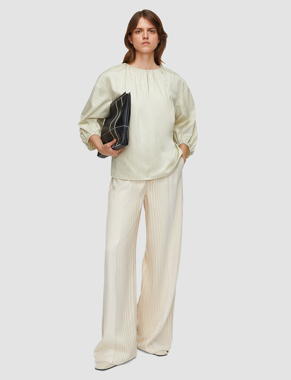 joseph Godin Cotton Sateen Blouse Affogato