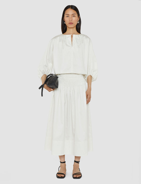 Joseph Godin Cotton Sateen Blouse Ivory