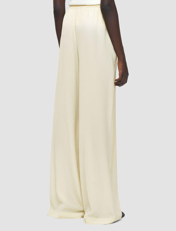 Joseph Hulin Crepe De Soie Silk Trousers Affogato