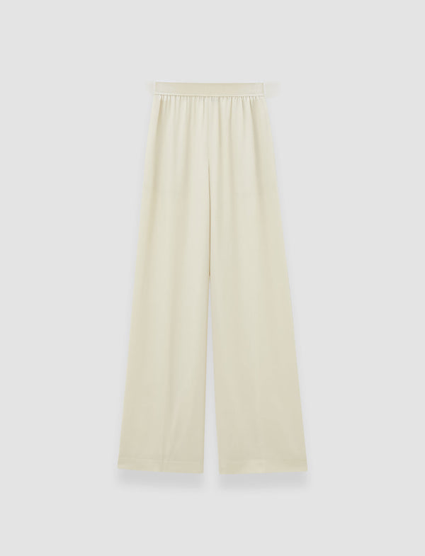 joseph Hulin Crepe de Soie Silk Trousers Affogato