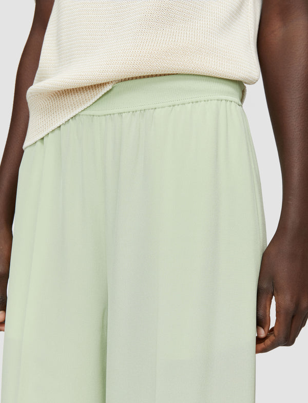 Joseph Hulin Crepe De Soie Silk Trousers Matcha