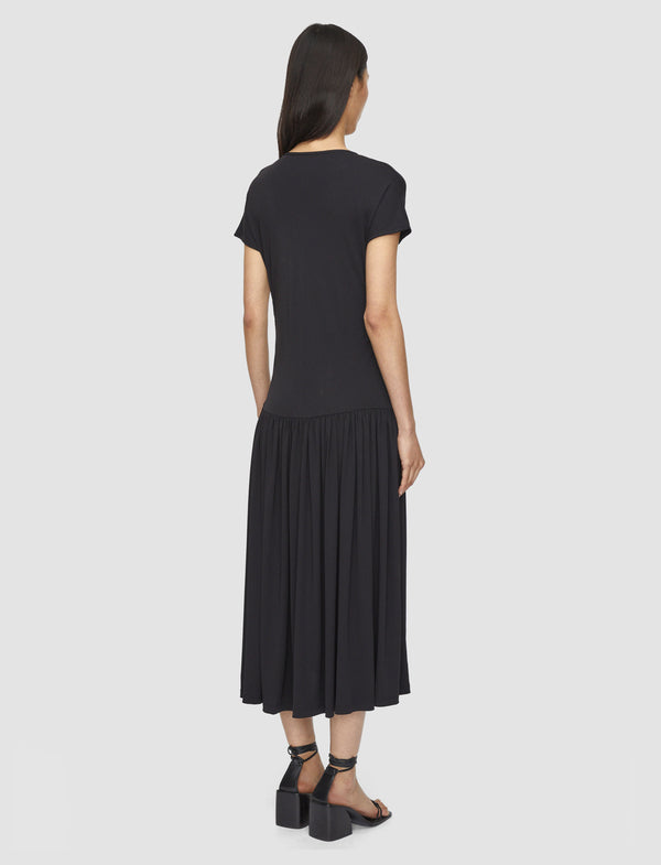 Joseph Isaure Crepe Jersey Dress Black