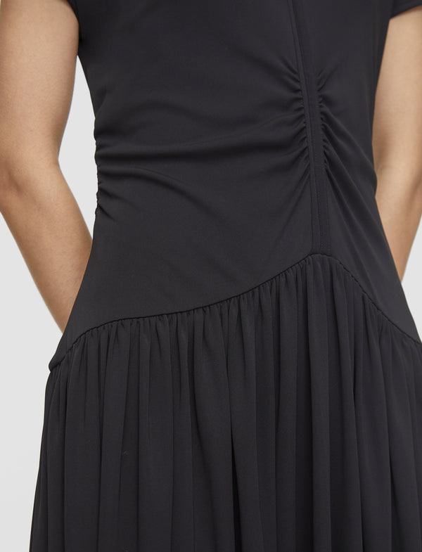Joseph Isaure Crepe Jersey Dress Black